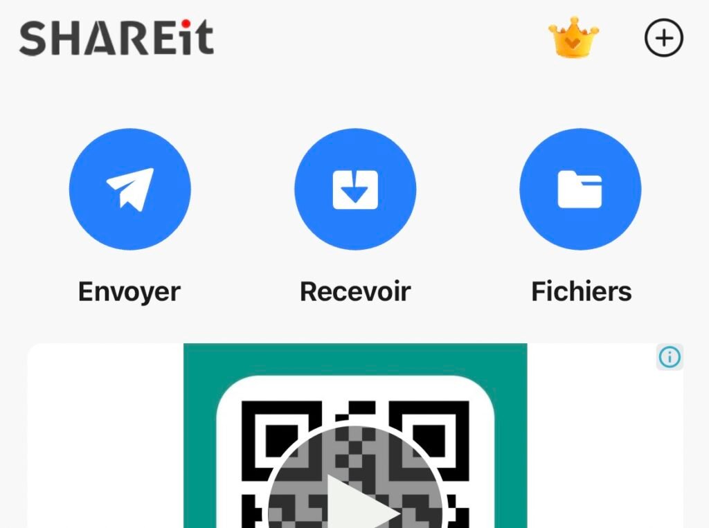 Transférer des fichiers avec SHAREit