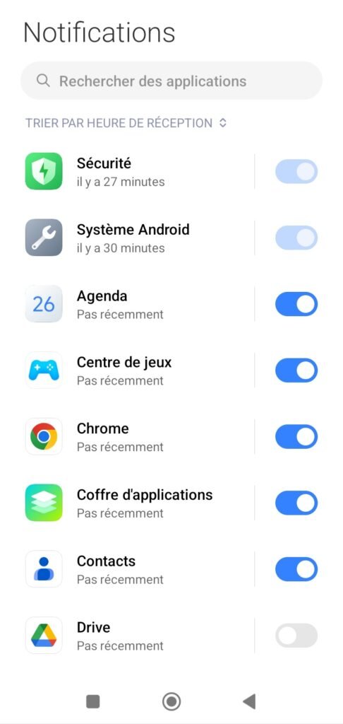 Identifier apps pour désactiver notifications inutiles Android